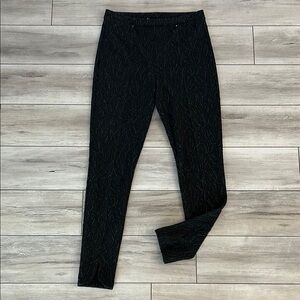 Joseph Ribkoff black textured leggings pants size 10